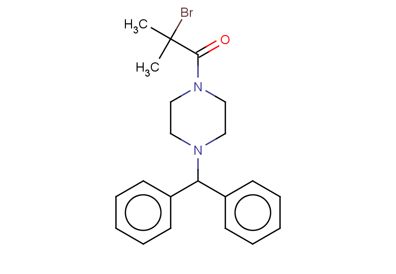 2-bromo-1-[4-(diphenylmethyl)piperazin-1-yl]-2-methylpropan-1-one