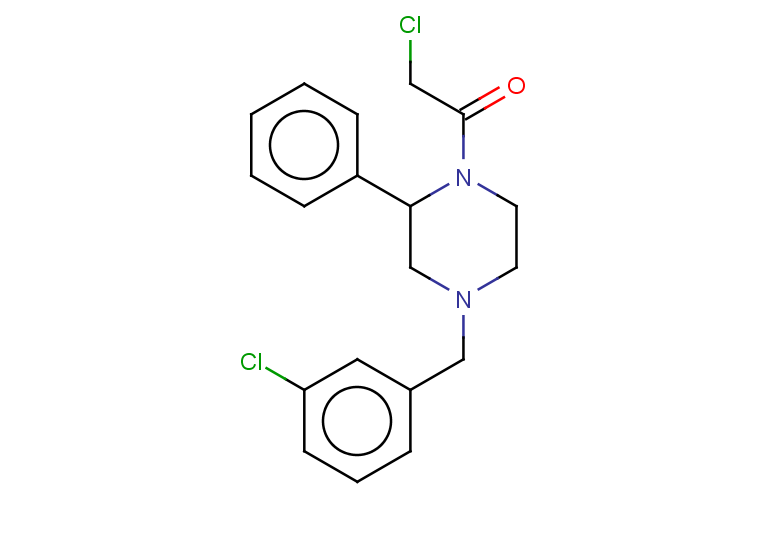2-chloro-1-{4-[(3-chlorophenyl)methyl]-2-phenylpiperazin-1-yl}ethan-1-one