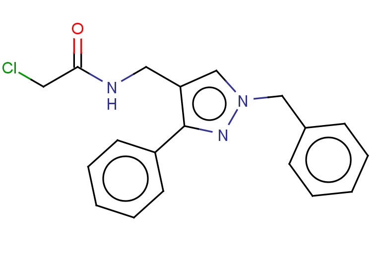 N-[(1-benzyl-3-phenyl-1H-pyrazol-4-yl)methyl]-2-chloroacetamide
