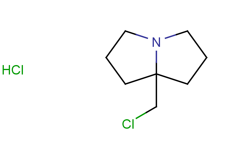7a-(chloromethyl)-hexahydro-1H-pyrrolizine hydrochloride