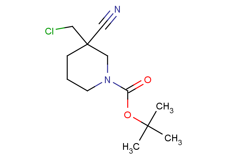 tert-butyl 3-(chloromethyl)-3-cyanopiperidine-1-carboxylate