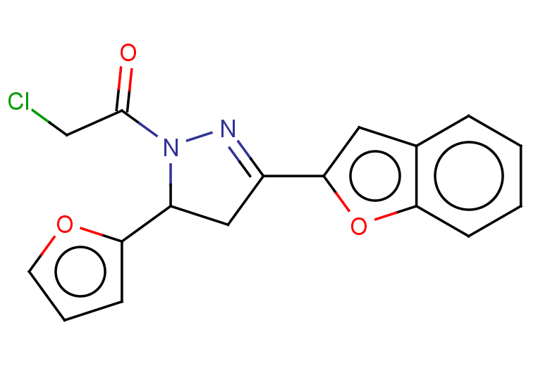 1-[3-(1-benzofuran-2-yl)-5-(furan-2-yl)-4,5-dihydro-1H-pyrazol-1-yl]-2-chloroethan-1-one