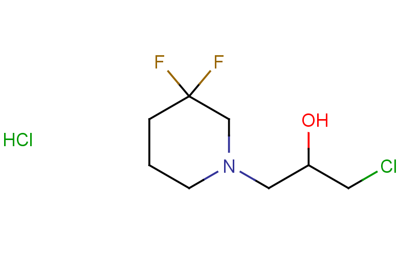 1-chloro-3-(3,3-difluoropiperidin-1-yl)propan-2-ol hydrochloride