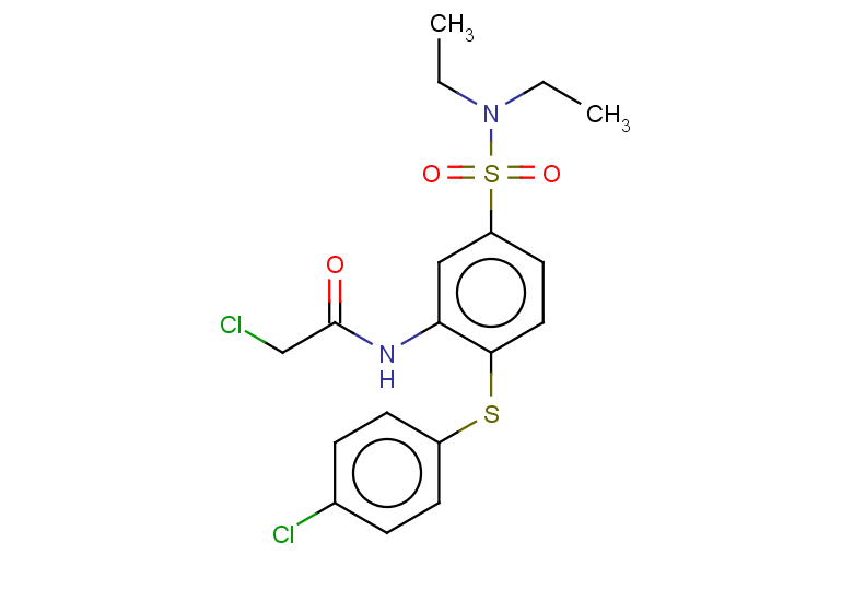 2-chloro-N-{2-[(4-chlorophenyl)sulfanyl]-5-(diethylsulfamoyl)phenyl}acetamide