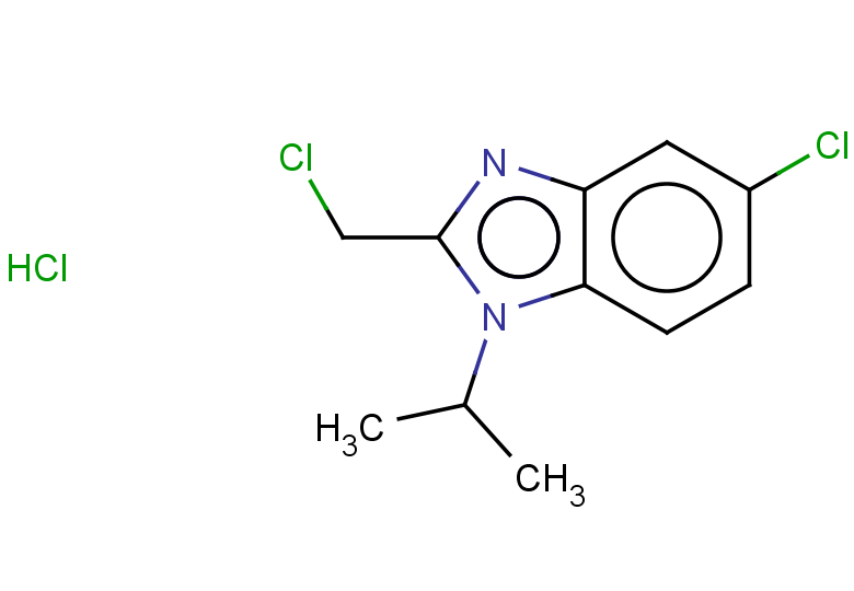 5-chloro-2-(chloromethyl)-1-(propan-2-yl)-1H-1,3-benzodiazole hydrochloride