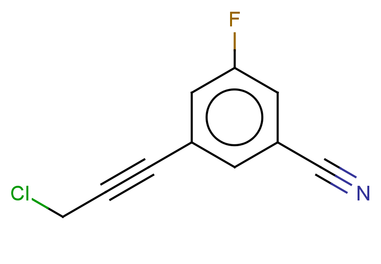 3-(3-chloroprop-1-yn-1-yl)-5-fluorobenzonitrile