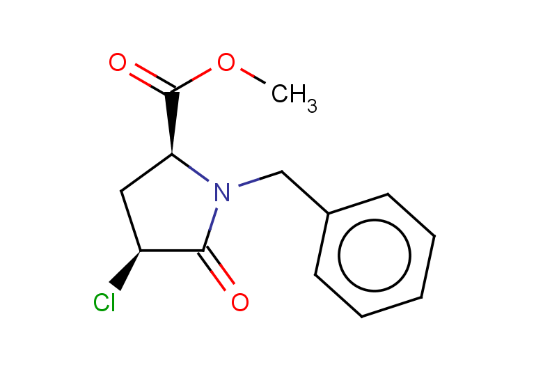 rac-methyl (2R,4R)-1-benzyl-4-chloro-5-oxopyrrolidine-2-carboxylate, cis