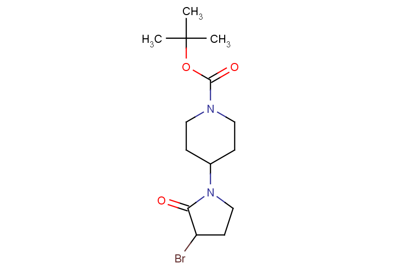 tert-butyl 4-(3-bromo-2-oxopyrrolidin-1-yl)piperidine-1-carboxylate