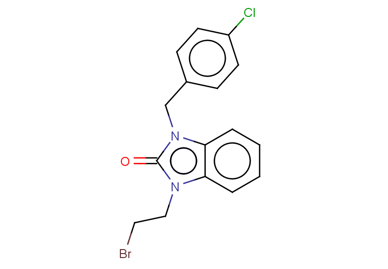 1-(2-bromoethyl)-3-[(4-chlorophenyl)methyl]-2,3-dihydro-1H-1,3-benzodiazol-2-one