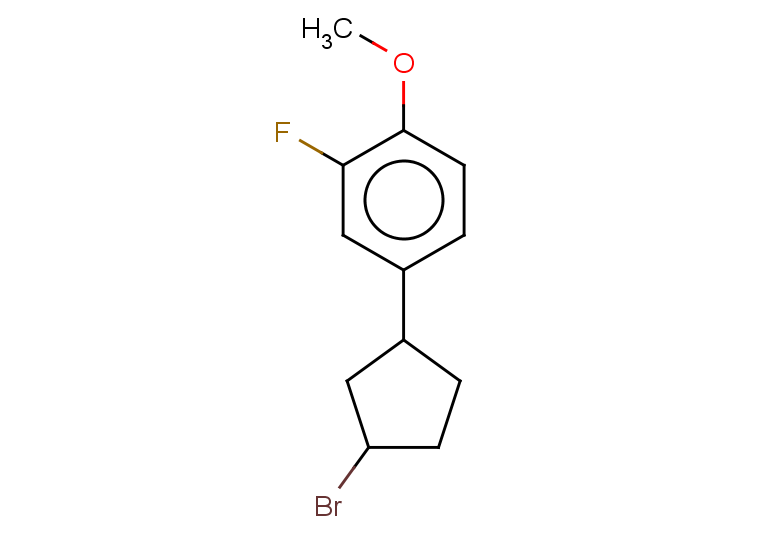 4-(3-bromocyclopentyl)-2-fluoro-1-methoxybenzene, Mixture of diastereomers