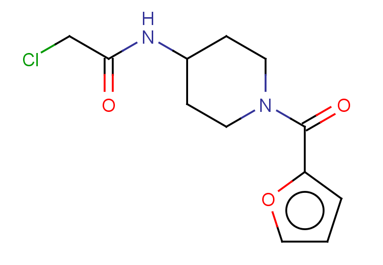 2-chloro-N-[1-(furan-2-carbonyl)piperidin-4-yl]acetamide