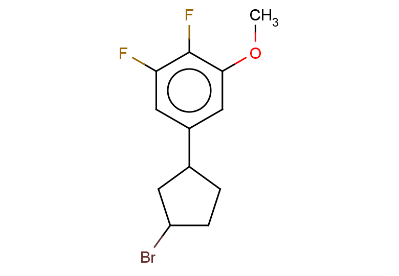 5-(3-bromocyclopentyl)-1,2-difluoro-3-methoxybenzene, Mixture of diastereomers