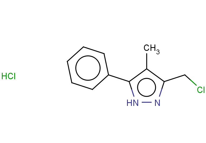 3-(chloromethyl)-4-methyl-5-phenyl-1H-pyrazole hydrochloride