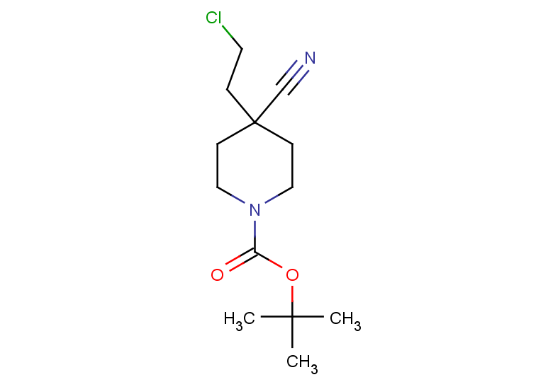 tert-butyl 4-(2-chloroethyl)-4-cyanopiperidine-1-carboxylate