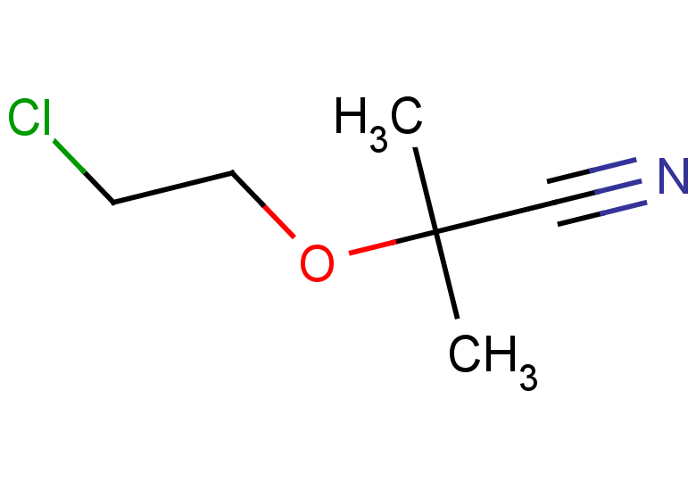 2-(2-chloroethoxy)-2-methylpropanenitrile