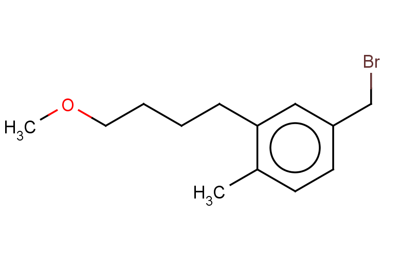 4-(bromomethyl)-2-(4-methoxybutyl)-1-methylbenzene