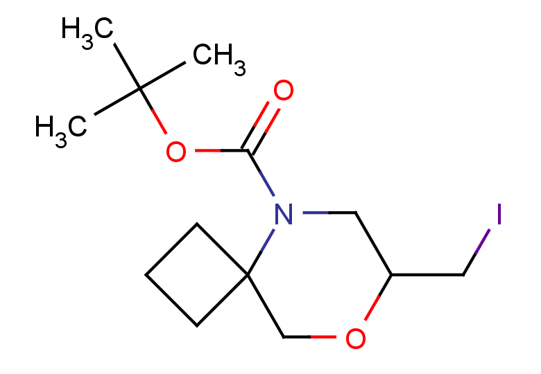 tert-butyl 7-(iodomethyl)-8-oxa-5-azaspiro[3.5]nonane-5-carboxylate