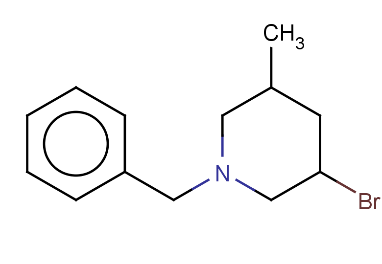 1-benzyl-3-bromo-5-methylpiperidine