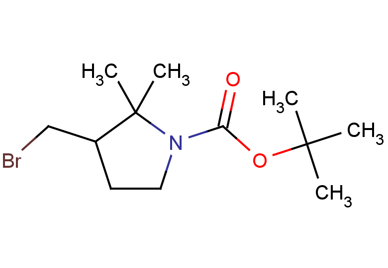 tert-butyl 3-(bromomethyl)-2,2-dimethylpyrrolidine-1-carboxylate