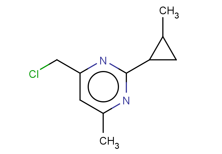 4-(chloromethyl)-6-methyl-2-(2-methylcyclopropyl)pyrimidine, Mixture of diastereomers