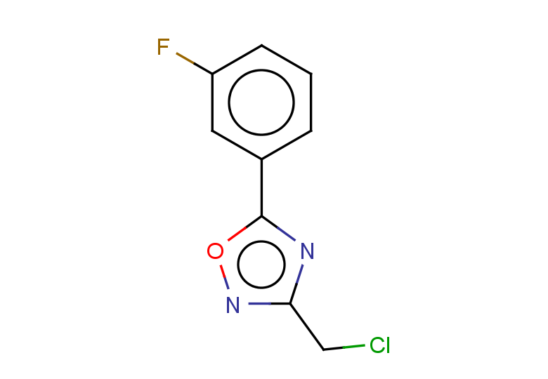 3-(chloromethyl)-5-(3-fluorophenyl)-1,2,4-oxadiazole