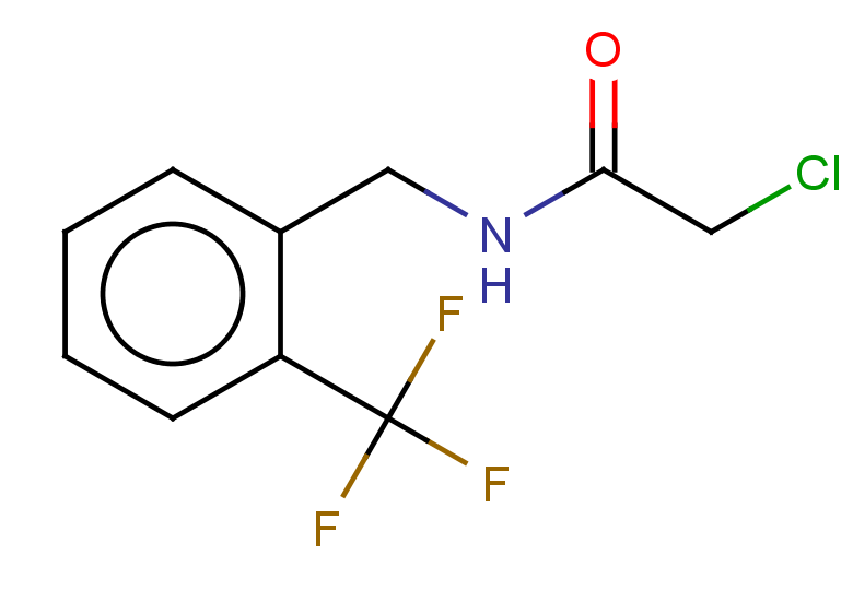 2-chloro-N-{[2-(trifluoromethyl)phenyl]methyl}acetamide