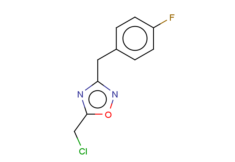 5-(chloromethyl)-3-[(4-fluorophenyl)methyl]-1,2,4-oxadiazole