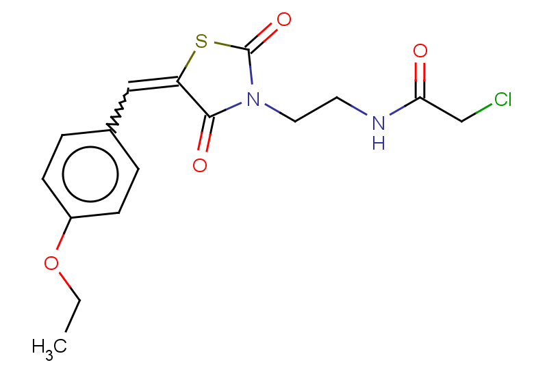 2-chloro-N-(2-{5-[(4-ethoxyphenyl)methylidene]-2,4-dioxo-1,3-thiazolidin-3-yl}ethyl)acetamide