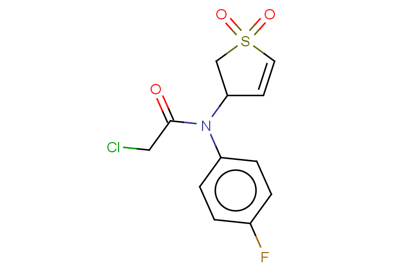 2-chloro-N-(1,1-dioxo-2,3-dihydro-1lambda6-thiophen-3-yl)-N-(4-fluorophenyl)acetamide