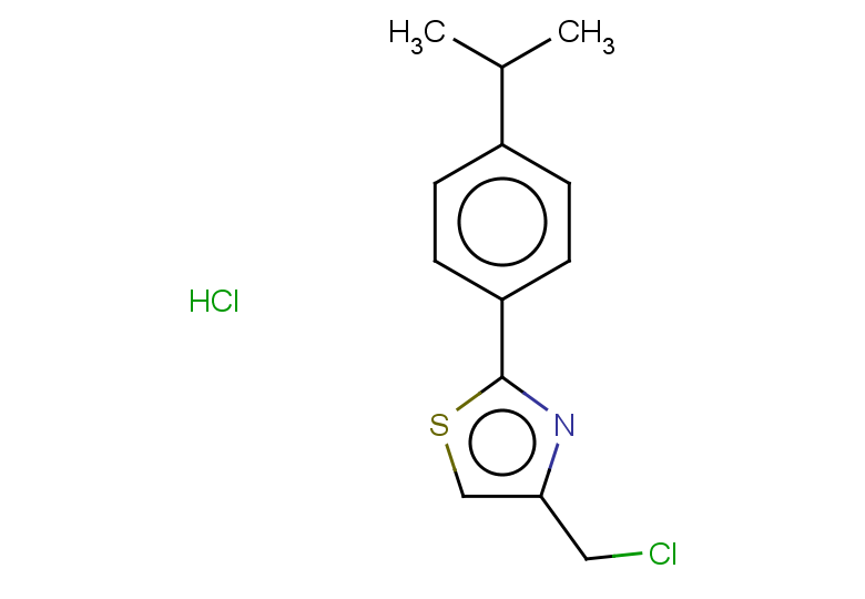 4-(chloromethyl)-2-[4-(propan-2-yl)phenyl]-1,3-thiazole hydrochloride