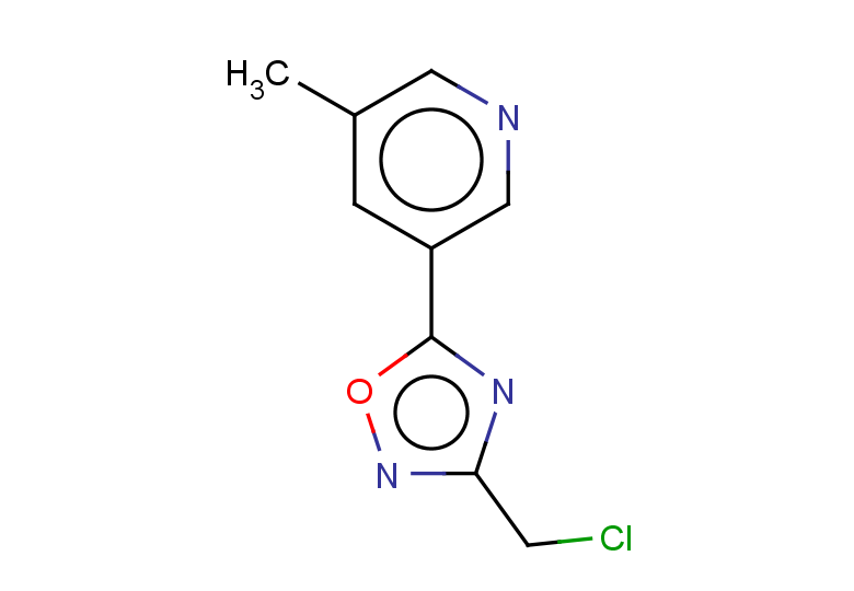 3-[3-(chloromethyl)-1,2,4-oxadiazol-5-yl]-5-methylpyridine