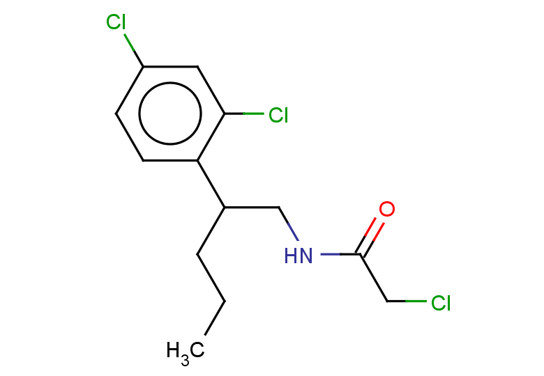 2-chloro-N-[2-(2,4-dichlorophenyl)pentyl]acetamide
