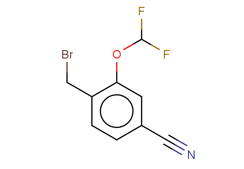 4-(bromomethyl)-3-(difluoromethoxy)benzonitrile