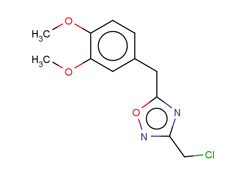 3-(chloromethyl)-5-[(3,4-dimethoxyphenyl)methyl]-1,2,4-oxadiazole