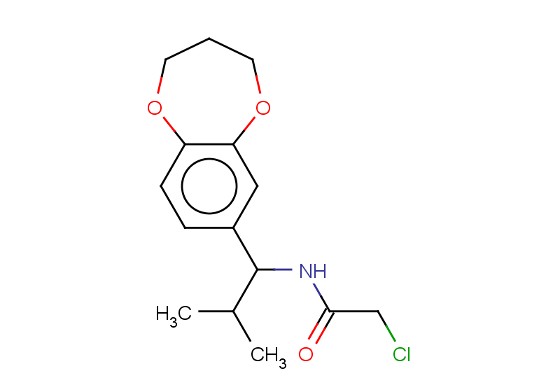 2-chloro-N-[1-(3,4-dihydro-2H-1,5-benzodioxepin-7-yl)-2-methylpropyl]acetamide