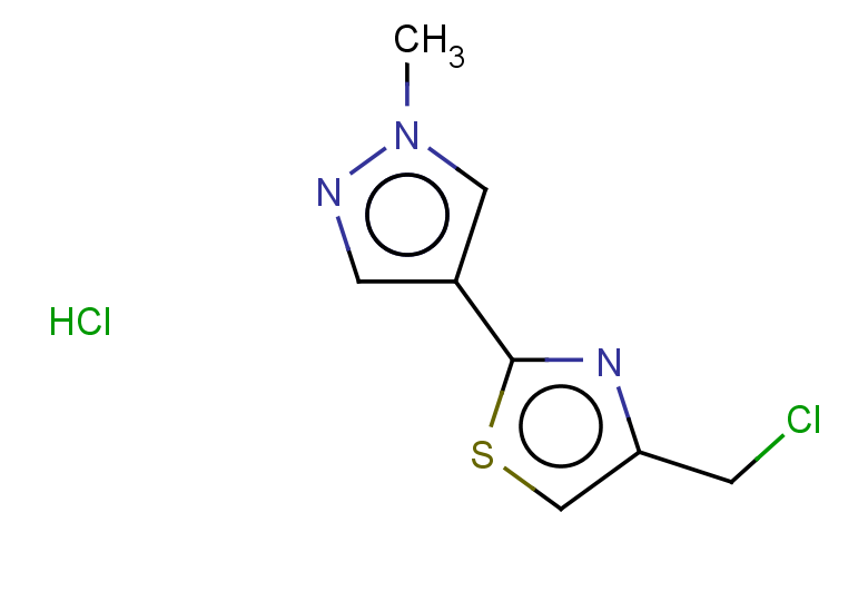 4-(chloromethyl)-2-(1-methyl-1H-pyrazol-4-yl)-1,3-thiazole hydrochloride