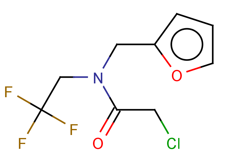 2-chloro-N-(furan-2-ylmethyl)-N-(2,2,2-trifluoroethyl)acetamide