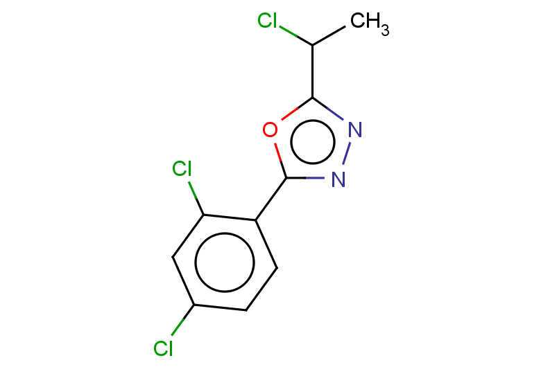 2-(1-chloroethyl)-5-(2,4-dichlorophenyl)-1,3,4-oxadiazole