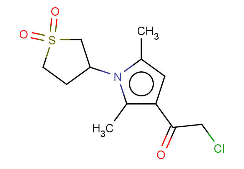 3-[3-(2-chloroacetyl)-2,5-dimethyl-1H-pyrrol-1-yl]-1lambda6-thiolane-1,1-dione