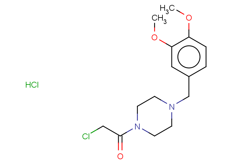 2-chloro-1-{4-[(3,4-dimethoxyphenyl)methyl]piperazin-1-yl}ethan-1-one hydrochloride