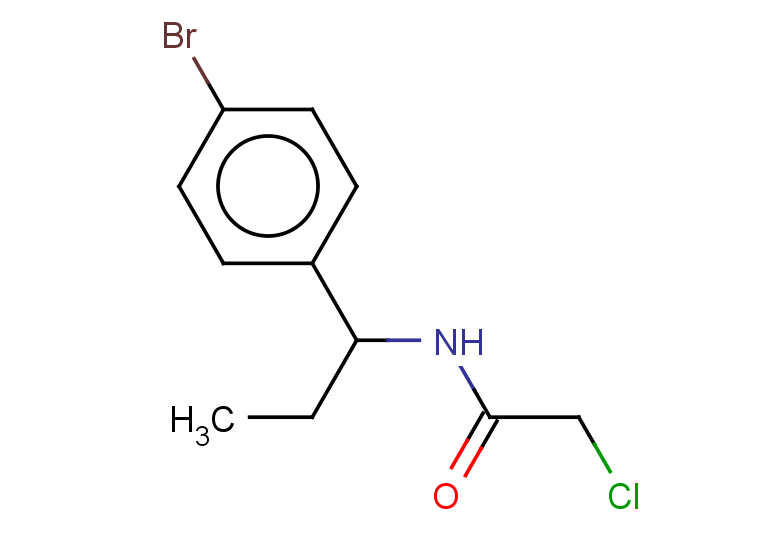 N-[1-(4-bromophenyl)propyl]-2-chloroacetamide