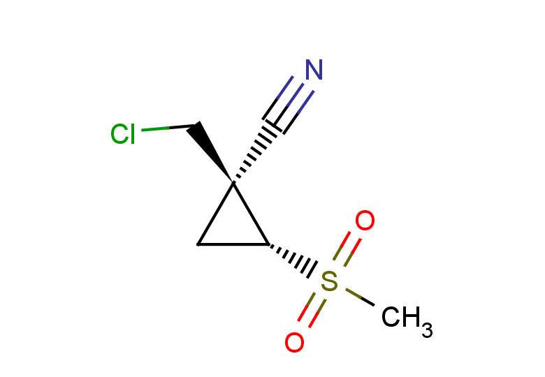 rac-(1R,2S)-1-(chloromethyl)-2-methanesulfonylcyclopropane-1-carbonitrile