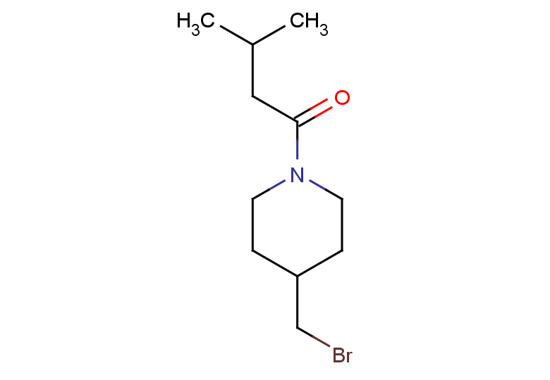 1-[4-(bromomethyl)piperidin-1-yl]-3-methylbutan-1-one