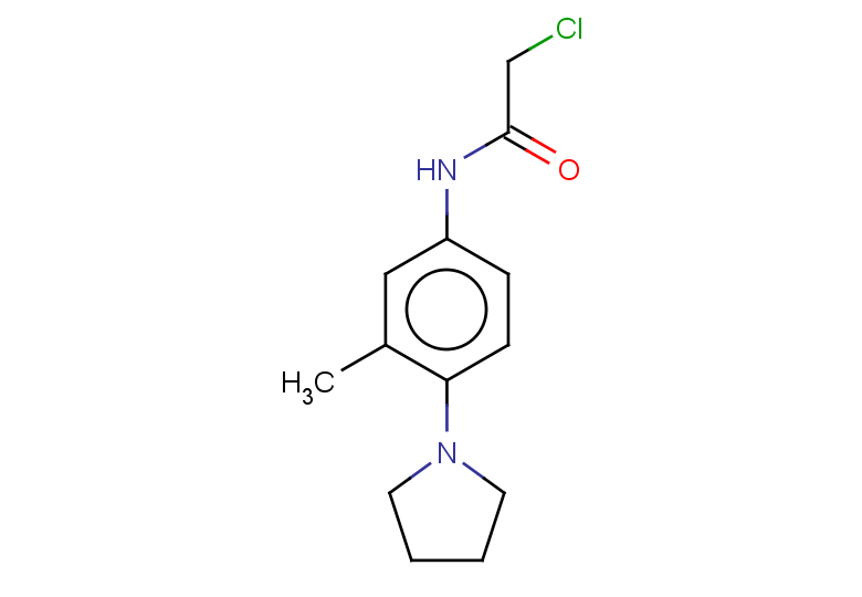 2-chloro-N-[3-methyl-4-(pyrrolidin-1-yl)phenyl]acetamide