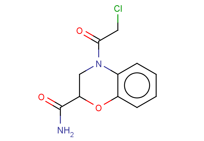 4-(2-chloroacetyl)-3,4-dihydro-2H-1,4-benzoxazine-2-carboxamide