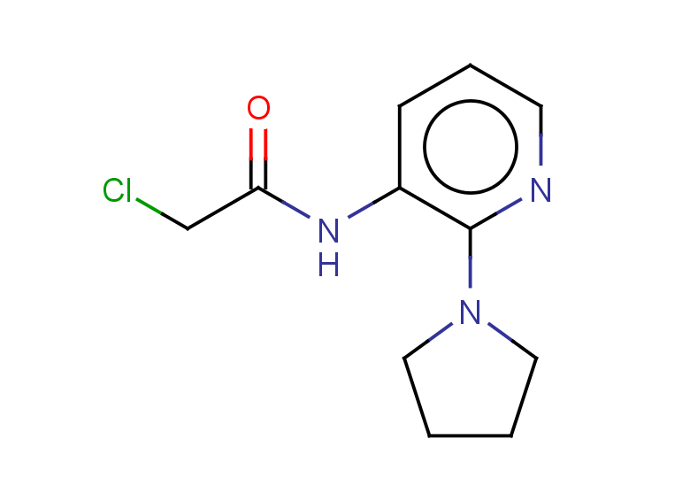 2-chloro-N-[2-(pyrrolidin-1-yl)pyridin-3-yl]acetamide