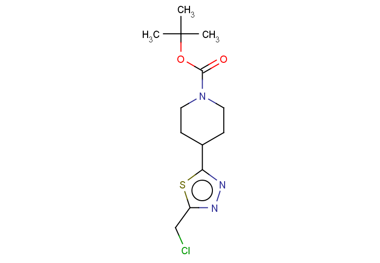 tert-butyl 4-[5-(chloromethyl)-1,3,4-thiadiazol-2-yl]piperidine-1-carboxylate