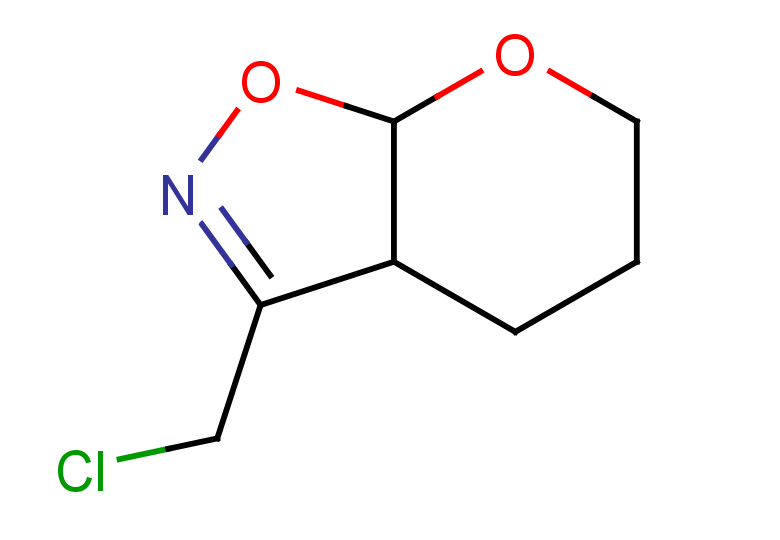 3-(chloromethyl)-3aH,4H,5H,6H,7aH-pyrano[3,2-d][1,2]oxazole