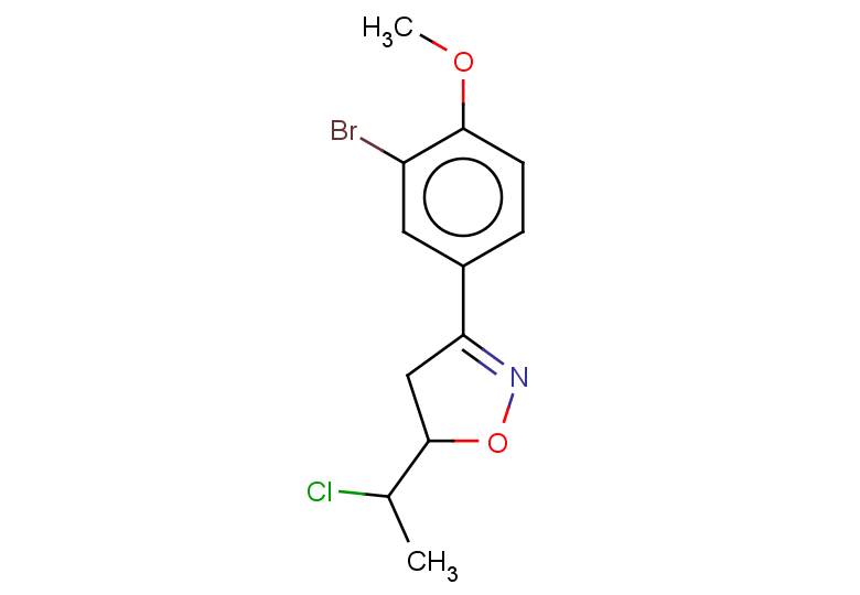3-(3-bromo-4-methoxyphenyl)-5-(1-chloroethyl)-4,5-dihydro-1,2-oxazole
