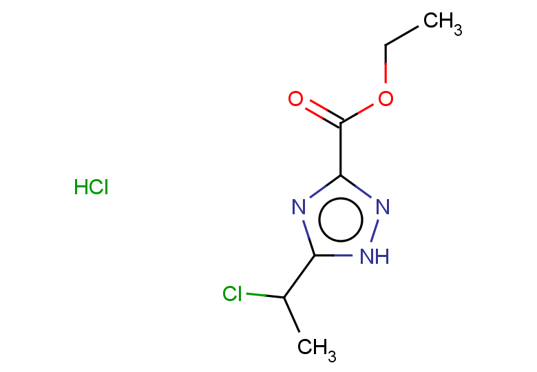 ethyl 5-(1-chloroethyl)-1H-1,2,4-triazole-3-carboxylate hydrochloride